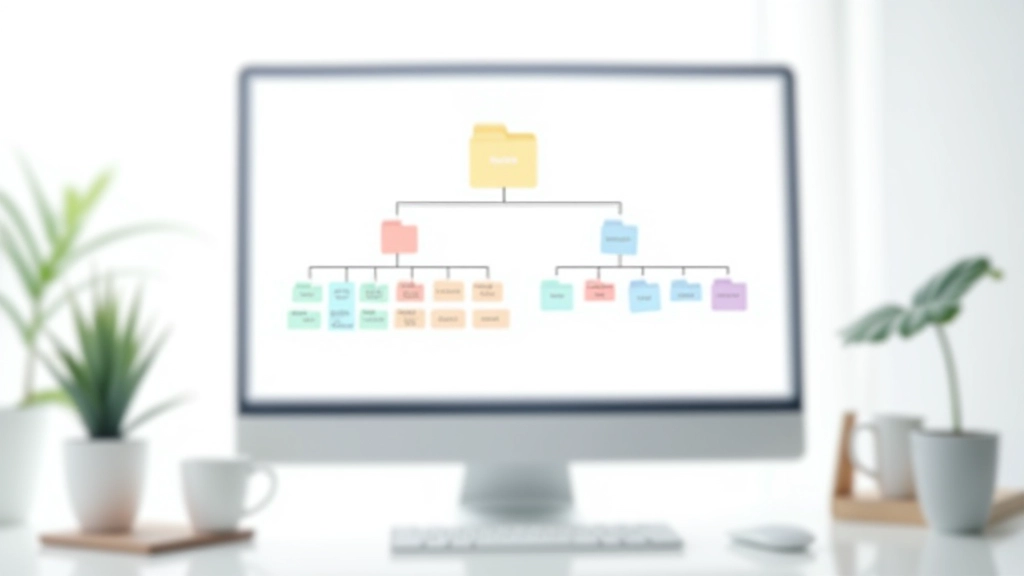 Schema gerarchico di cartelle Lottie con sottocartelle colorate, diagramma di organizzazione file, struttura ad albero ben definita