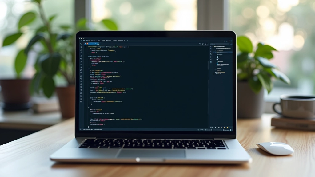 Monitor che mostra una finestra del browser con un contenitore HTML vuoto e il codice JavaScript accanto per caricare un'animazione Lottie