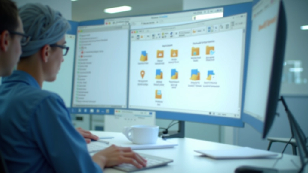 Cartelle di progetto organizzate su desktop, schermata di file manager con struttura gerarchica di cartelle Lottie, colori chiari e ordinati